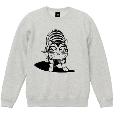 猫楠(立ち姿) スウェットシャツ Color アッシュ