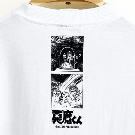 悪魔くん 家獣 ロングスリーブ T-Shirts Color  ホワイト