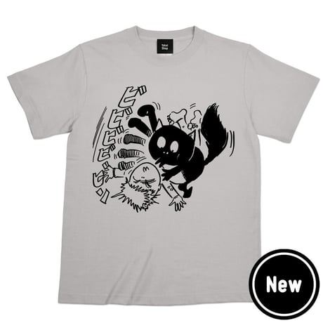 河童の三平 ビビビビビン T-Shirts Color  ライトグレー