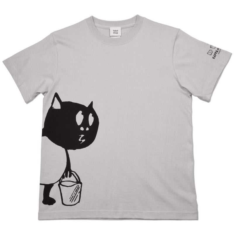 河童の三平 バケツ持ちたぬき T-Shirts（特製タグ付） Color ライト