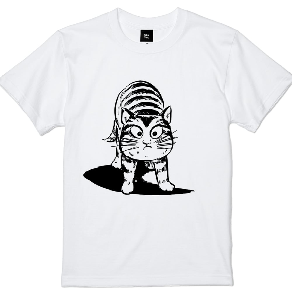 【ねこちゃんさん専用】ナチュラルウッド　ハイチェスト 猫楠(立ち姿)T-Shirts Color ホワイト | Yokai-Shop