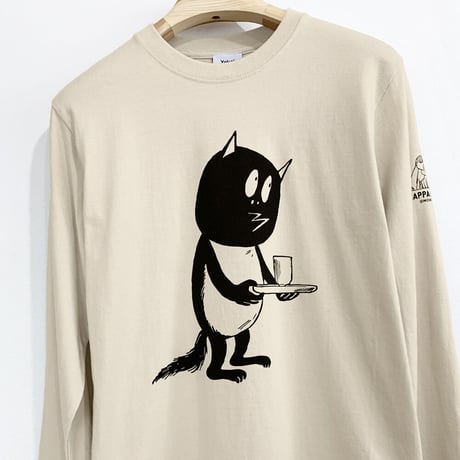 河童の三平 お茶をどうぞ ロングスリーブ T-Shirts Color  ベージュ