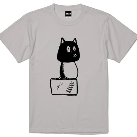 〔2026年6月6日から順次発送〕河童の三平 カバン持ちタヌキ T-Shirts Color  ライトグレー