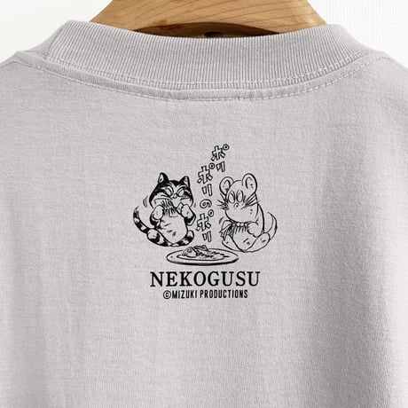 猫楠キヤッ T-Shirts Color  ライトグレー