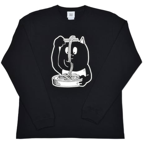 河童の三平 おいくえよ ロングスリーブ T-Shirts Color  ブラック