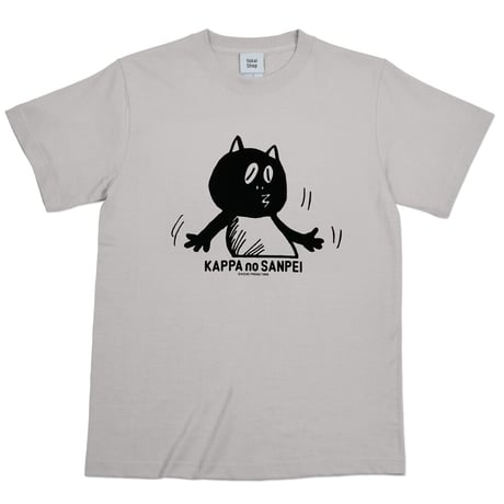 〔2023年3月15日から順次発送〕河童の三平 うっかりたぬき T-Shirts  Color  ライトグレー