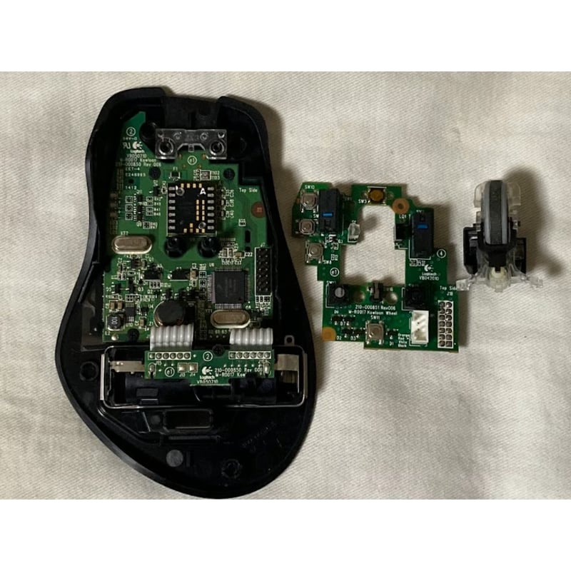 logicool G700・G700S スイッチ全交換+基板ソケット化フルセット