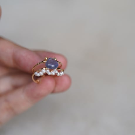 Bicolor Tanzanite　ring【フリーサイズ】