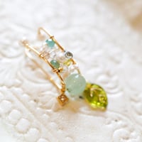 green leaf ear cuff