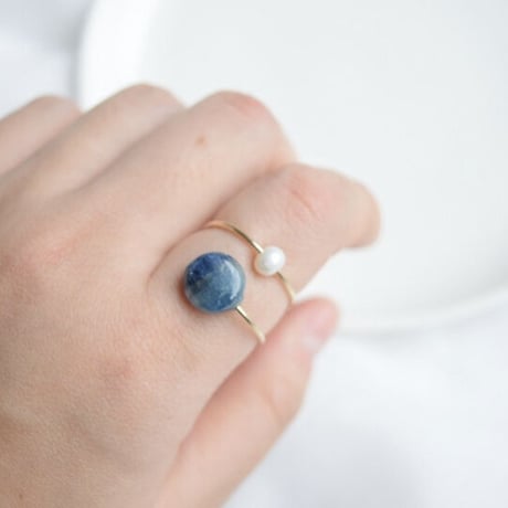 カイヤナイト  -ring-  【14kgf×Light Blue】