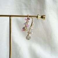 マルチカラーサファイア×ラブラドライト　ear cuff