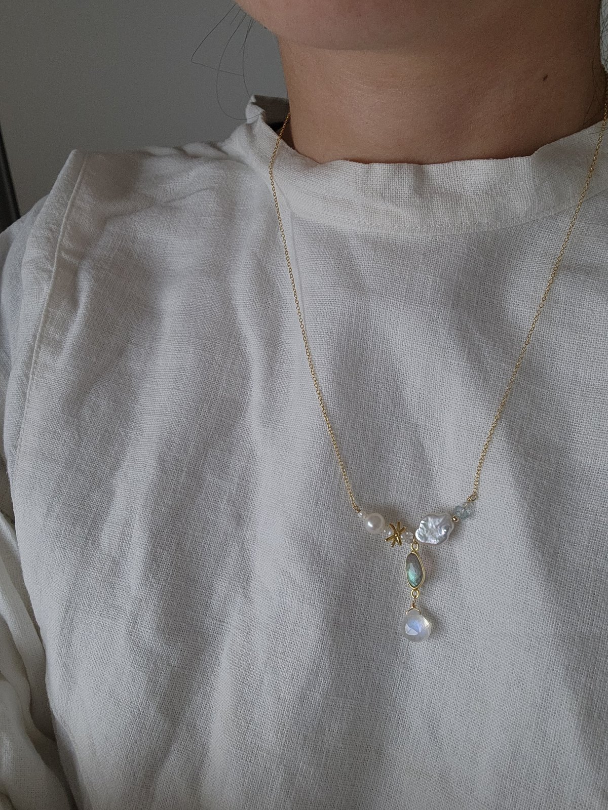 雲の宝石-moonstone- necklace | mocoa