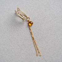 シトリン　ear cuff  【2way】