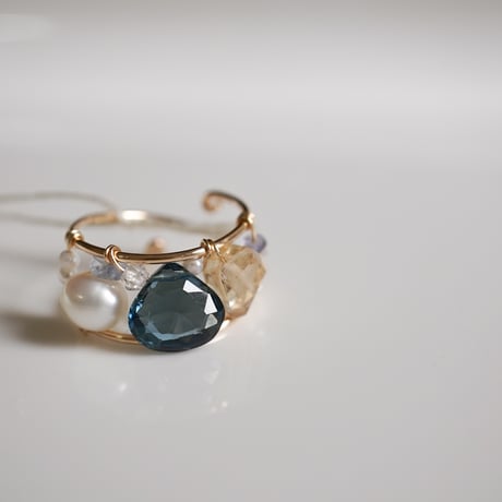London blue topaz -ring-