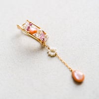 pink shell ear cuff