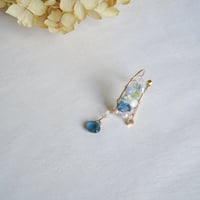 London blue topaz ear cuff