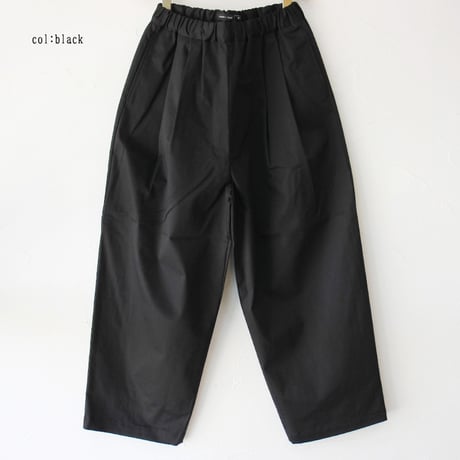 **またまた再入荷** TRAVAIL MANUEL トラバイユマニュアル　コンパクトチノストレッチバームパンツ　#杢グレー、ブラック