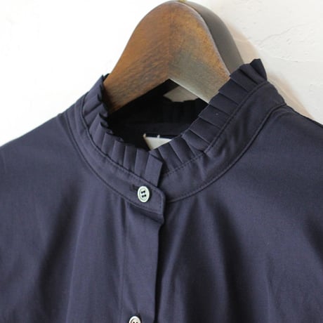 **再入荷** amne アンヌ　BROAD frilled blouse ブロードフリルブラウス【送料無料】