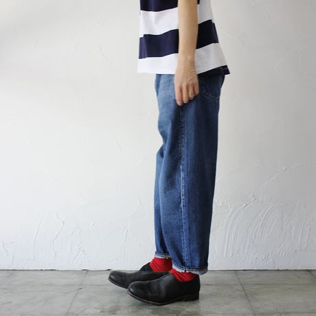 **またまたまた再入荷** sasanqua by trees Loose Tapered Denim ルーズテーパードデニム　#3year Wash【送料無料】