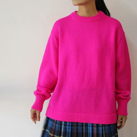 homspun ホームスパン　シェットランドプルオーバー　#ダークネイビー、パープル、ピンク、ナチュラル