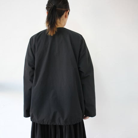 **再入荷** TRAVAIL MANUEL トラバイユマニュアル　T/Cバイオウェザーノーカラーブルゾン　#ブラック、カーキ