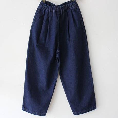 TRAVAIL MANUEL トラバイユマニュアル　オープンエンドデニムバームパンツ　#INDIGO　【送料無料】