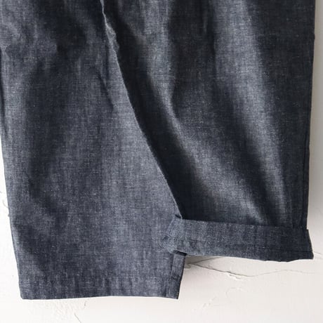 **またまた再入荷** MAGALI マガリ　コットンリネン・サロペットパンツ　#ブラック、デニムブルー