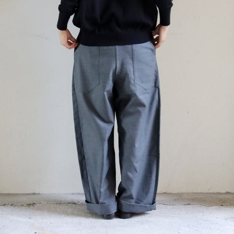 ASEEDONCLOUD アシードンクラウド　Cordura wool HandWerker wide trousers　ハンドベイカーワイドトラウザー　【送料無料】