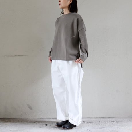 TRAVAIL MANUEL トラバイユマニュアル　ムラ糸デニムノーティカルパンツ　#オフ白、インディゴ