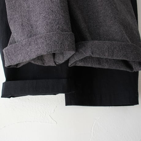 **杢グレイのみ再入荷** atelier naruse アトリエナルセ　コットンリネンスラブオーバーオール　cotton linen slab overalls-pants