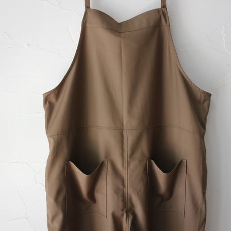 maomade マオメイド　T/Rサロペット　#カーキブラウン、ブラック