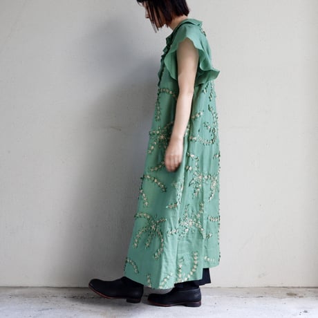 SUSURI ススリ　シンクドレス　#green , black　【送料無料】