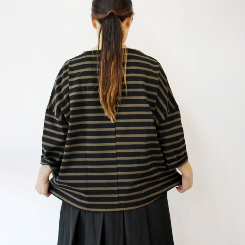 またまたまた再入荷** LinenYa リネンヤ デラヴェボーダー長袖Tシャツ