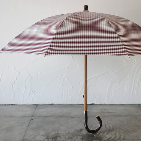 homspun　ホームスパン　ストライプ＆ギンガム晴雨兼用長傘　#ギンガム、ストライプ　【送料無料】