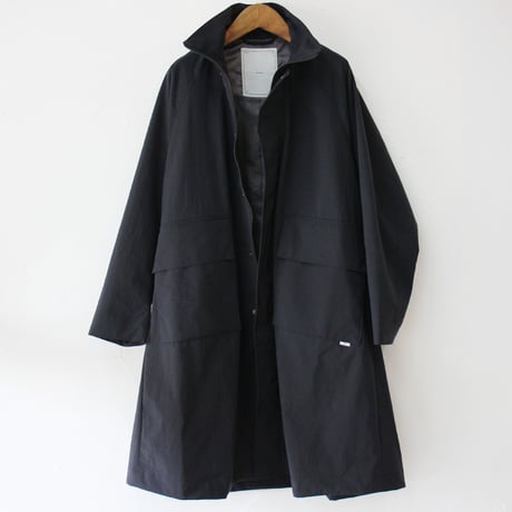 amne アンヌ　ナイロンオックスカバードコート　NYLON OX covered coat #オリーブ、ブラック