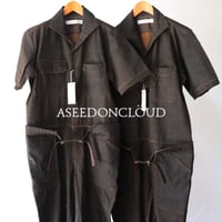 ASEEDONCLOUD アシードンクラウド　Immunity cloth Crafter jumpsuit　#dark brown 　【送料無料】