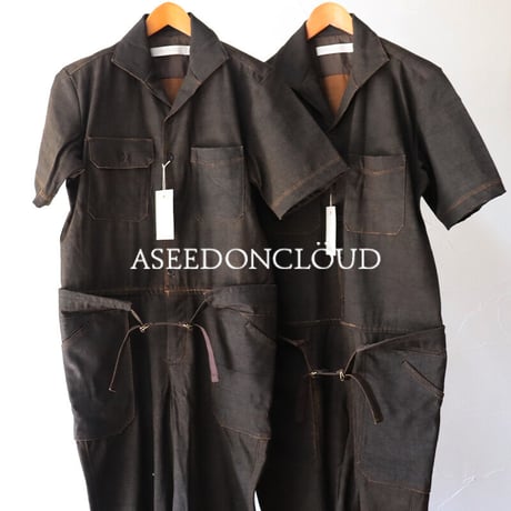 ASEEDONCLOUD アシードンクラウド　Immunity cloth Crafter jumpsuit　#dark brown 　【送料無料】