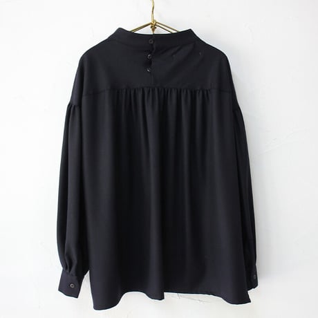 ASEEDONCLOUD　アシードンクラウド　pajamas wool Hyouryushi smock blouse #Navy 【送料無料】