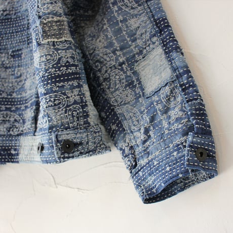 FUNSET OF ART ファンセットオブアート COF IDGバンダナBORO2nd GJKT #indigo 【送料無料】