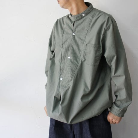 FUNSET OF ART ファンセットオブアート　コットンリップWAGESAプルシャツ　＃オリーブ　【送料無料】