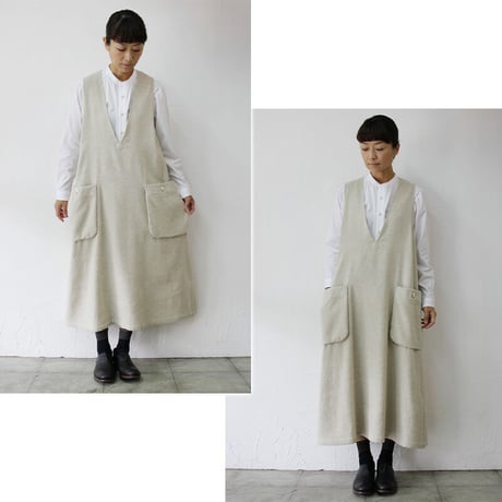 SUSURI ススリ　アイデリックワンピース　#off , light brown【送料無料】