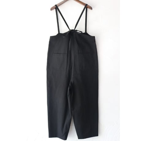 **またまた再入荷** MAGALI マガリ　コットンリネン・サロペットパンツ　#ブラック、デニムブルー