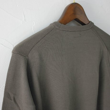 atelier naruse アトリエナルセ 　コットンニットバイカラースリーブ　cotton knit bicolor sleeve