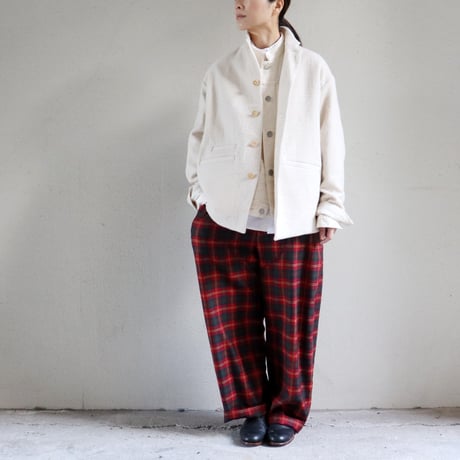 ASEEDONCLOUD アシードンクラウド　Foggy wool Sankayo jacket #off white 【送料無料】