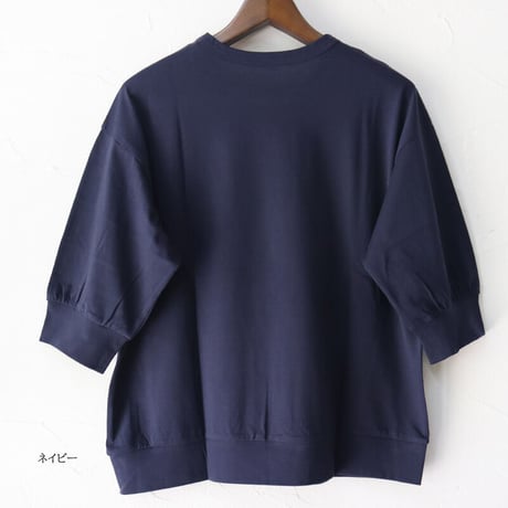 **またまたまた再入荷** Linenya リネンヤ　クルーネック5分袖Tシャツ　【送料無料】