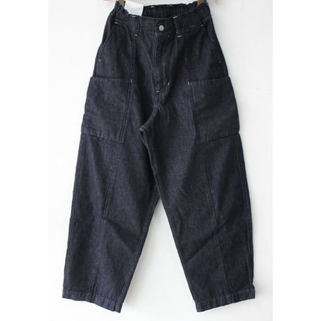 **再入荷** sasanqua by trees サザンカバイツリーズ　10ozカツラギデニムハイドシームトラウザー　#アイボリー、インディゴ　【送料無料】