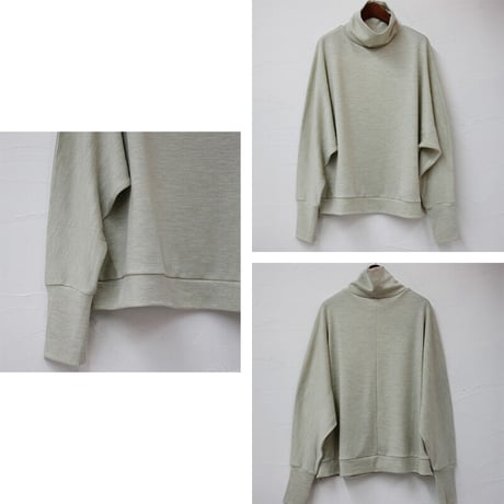 **またまた再入荷**LinenYa ウール天竺ハイネックプルオーバー　#ネイビー、ブラック、ヘザーグレー　【送料無料】
