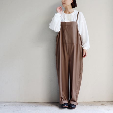 maomade マオメイド　T/Rサロペット　#カーキブラウン、ブラック