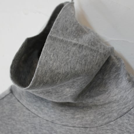 **再入荷**　homspun ホームスパン　60/1フライスタートルネックプルオーバー　#ブラック、アイアンブルー、TOPチャコール、TOPグレー