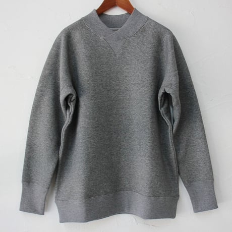 atelier naruse アトリエナルセ　freece cotton mock neck sweat　コットン裏毛モックネックスウェット　#杢グレイ　【送料無料】